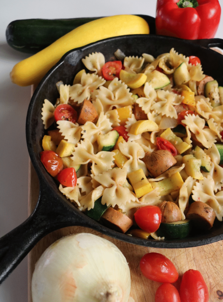 summer veggie pasta