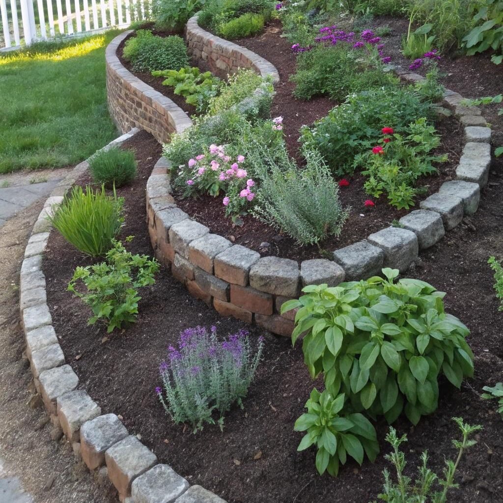 brick paver garden